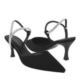 TACONES DE FIESTA MUJER SHAKIRA ARTEMISA SUEDE NEGRO