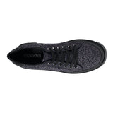 ZAPATOS CASUALES DAMA STYLO 153-00 GLITTER NEGRO