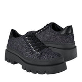 ZAPATOS CASUALES DAMA STYLO 153-00 GLITTER NEGRO