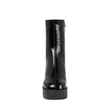 BOTINES STYLO MUJER 147-04 CHAROL NEGRO