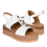 SANDALIAS STYLO MUJER 191-05-1 SIMIPIEL BLANCO
