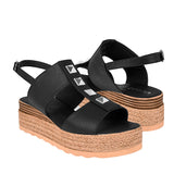 SANDALIAS STYLO MUJER 191-05-1 SIMIPIEL NEGRO