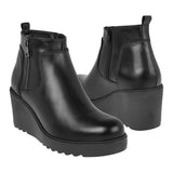 BOTINES STYLO MUJER 201-05 SIMIPIEL NEGRO