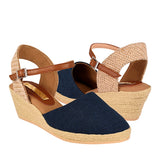 SANDALIAS DAMA STYLO 905 TEXTIL AZUL