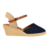 SANDALIAS DAMA STYLO 905 TEXTIL AZUL