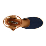 SANDALIAS DAMA STYLO 905 TEXTIL AZUL