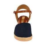 SANDALIAS DAMA STYLO 905 TEXTIL AZUL