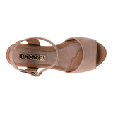 SANDALIAS DAMA STYLO 6147 SUEDE BEIGE
