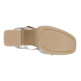 SANDALIAS DE FIESTA DAMA STYLO 6205 SIMIPIEL PLATA