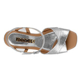 SANDALIAS DE FIESTA DAMA STYLO 6205 SIMIPIEL PLATA