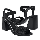 SANDALIAS DAMA STYLO 18009 SIMIPIEL NEGRO