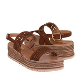 SANDALIAS DAMA STYLO 17035 SIMIPIEL CAFÉ