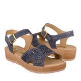 SANDALIAS DAMA STYLO 16918 SIMIPIEL AZUL