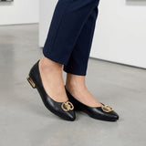 ZAPATOS CASUALES STYLO MUJER 19674 SIMIPIEL NEGRO