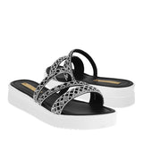 SANDALIAS DAMA STYLO 17945 TEXTIL NEGRO
