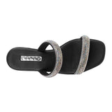SANDALIAS DAMA STYLO 17981 TEXTIL NEGRO