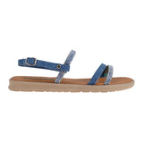 SANDALIAS DAMA STYLO 18081 TEXTIL AZUL