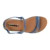 SANDALIAS DAMA STYLO 18081 TEXTIL AZUL