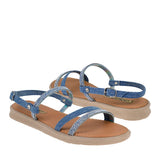 SANDALIAS DAMA STYLO 18081 TEXTIL AZUL