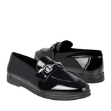 MOCASINES DAMA STYLO 18312 CHAROL NEGRO
