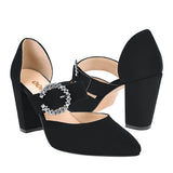 TACONES DAMA STYLO 18556 NOBUCK NEGRO