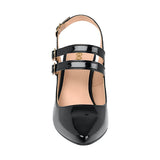 TACONES DAMA STYLO 18914 CHAROL NEGRO
