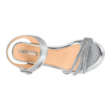 SANDALIAS DE FIESTA DAMA STYLO 19006 SIMIPIEL PLATA