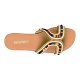 SANDALIAS DAMA STYLO 19173 TEXTIL CAFE