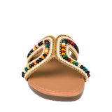 SANDALIAS DAMA STYLO 19173 TEXTIL CAFE