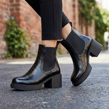 BOTINES STYLO MUJER 18620 SIMIPIEL NEGRO