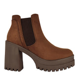 BOTINES STYLO MUJER 19502 SUEDE CAFÉ