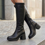 BOTAS STYLO MUJER 19601 SIMIPIEL NEGRO