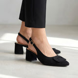 TACONES STYLO MUJER 19947 SUEDE NEGRO