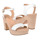 SANDALIAS STYLO MUJER 19853 SIMIPIEL BLANCO