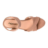 SANDALIAS STYLO MUJER 20088 SUEDE BEIGE