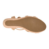 SANDALIAS STYLO MUJER 20092 SUEDE BEIGE
