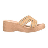 SANDALIAS STYLO MUJER 19923 TEXTIL BEIGE