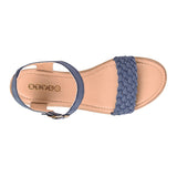SANDALIAS STYLO MUJER 19989 SUEDE AZUL