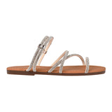 SANDALIAS STYLO MUJER 20056 TEXTIL PLATA