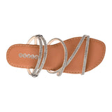 SANDALIAS STYLO MUJER 20056 TEXTIL PLATA