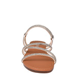SANDALIAS STYLO MUJER 20056 TEXTIL PLATA