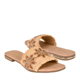 SANDALIAS STYLO MUJER 19876 TEXTIL BEIGE