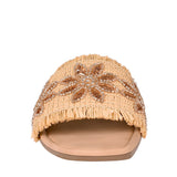 SANDALIAS STYLO MUJER 19876 TEXTIL BEIGE