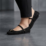 ZAPATOS STYLO MUJER 20456 SUEDE NEGRO