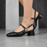TACONES STYLO MUJER 20489 SIMIPIEL NEGRO