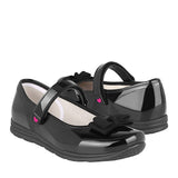 ZAPATOS ESCOLARES NIÑA NICK & WICK 5146 CHAROL NEGRO
