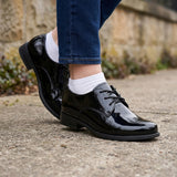 MOCASINES DOMINIQ MUJER 2852 CHAROL NEGRO