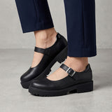 ZAPATOS DOMINIQ MUJER 2764 SIMIPIEL NEGRO