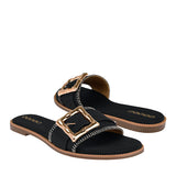 SANDALIAS DAMA STYLO 5101 TEXTIL NEGRO