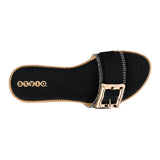 SANDALIAS DAMA STYLO 5101 TEXTIL NEGRO